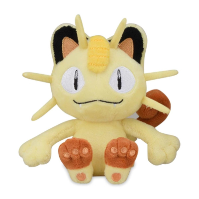 Officiële Pokemon center knuffel Pokemon fit Meowth 14cm 